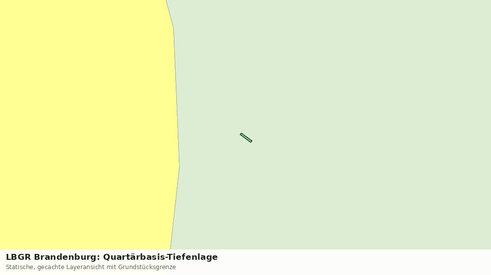 Statische Kartenansicht: LBGR Brandenburg: Quartärbasis-Tiefenlage