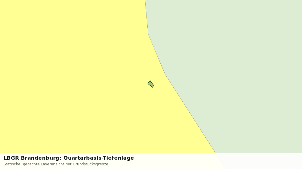 Statische Kartenansicht: LBGR Brandenburg: Quartärbasis-Tiefenlage