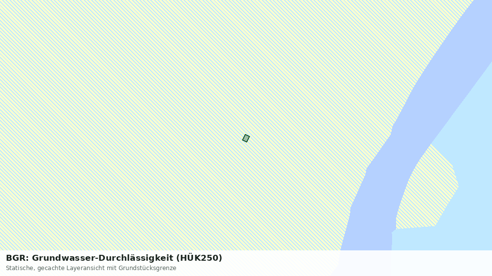 Statische Kartenansicht: BGR: Grundwasser-Durchlässigkeit (HÜK250)