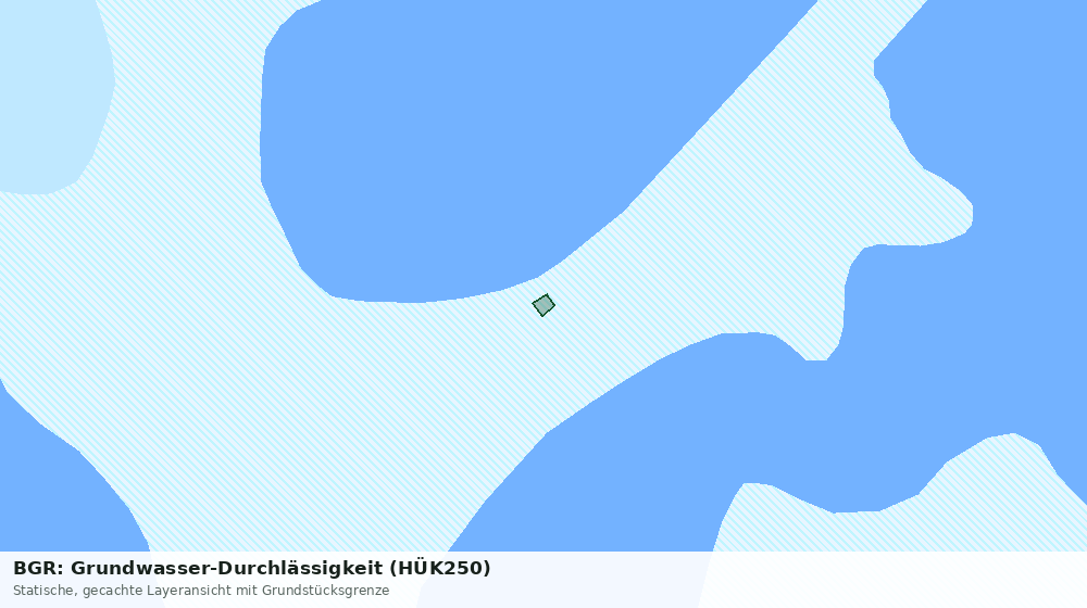 Statische Kartenansicht: BGR: Grundwasser-Durchlässigkeit (HÜK250)