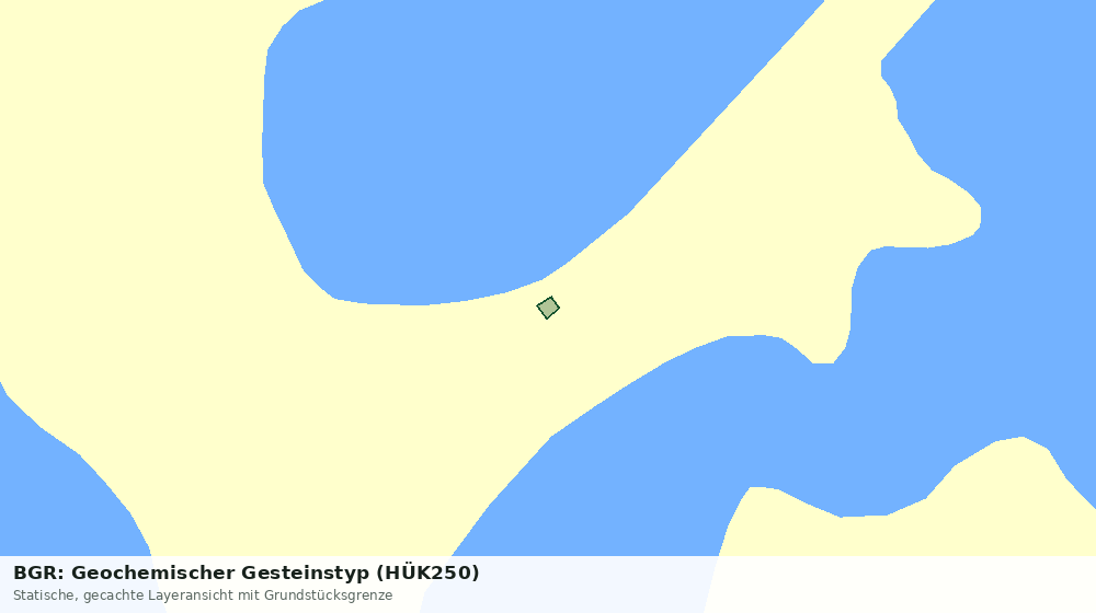Statische Kartenansicht: BGR: Geochemischer Gesteinstyp (HÜK250)