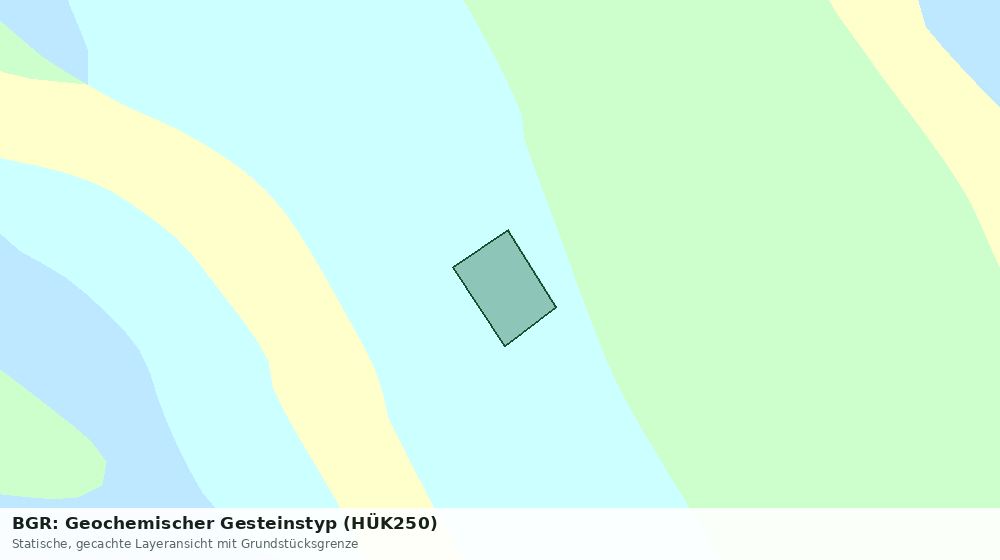 Statische Kartenansicht: BGR: Geochemischer Gesteinstyp (HÜK250)