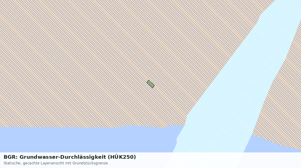Statische Kartenansicht: BGR: Grundwasser-Durchlässigkeit (HÜK250)