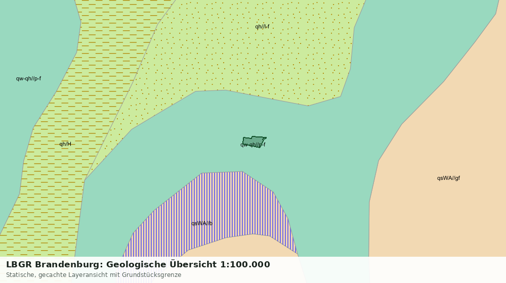 Statische Kartenansicht: LBGR Brandenburg: Geologische Übersicht 1:100.000