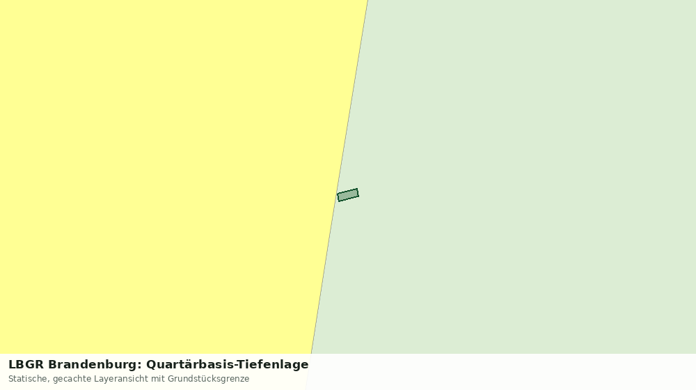 Statische Kartenansicht: LBGR Brandenburg: Quartärbasis-Tiefenlage