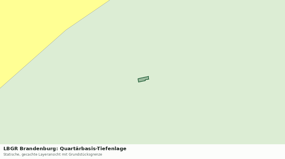 Statische Kartenansicht: LBGR Brandenburg: Quartärbasis-Tiefenlage