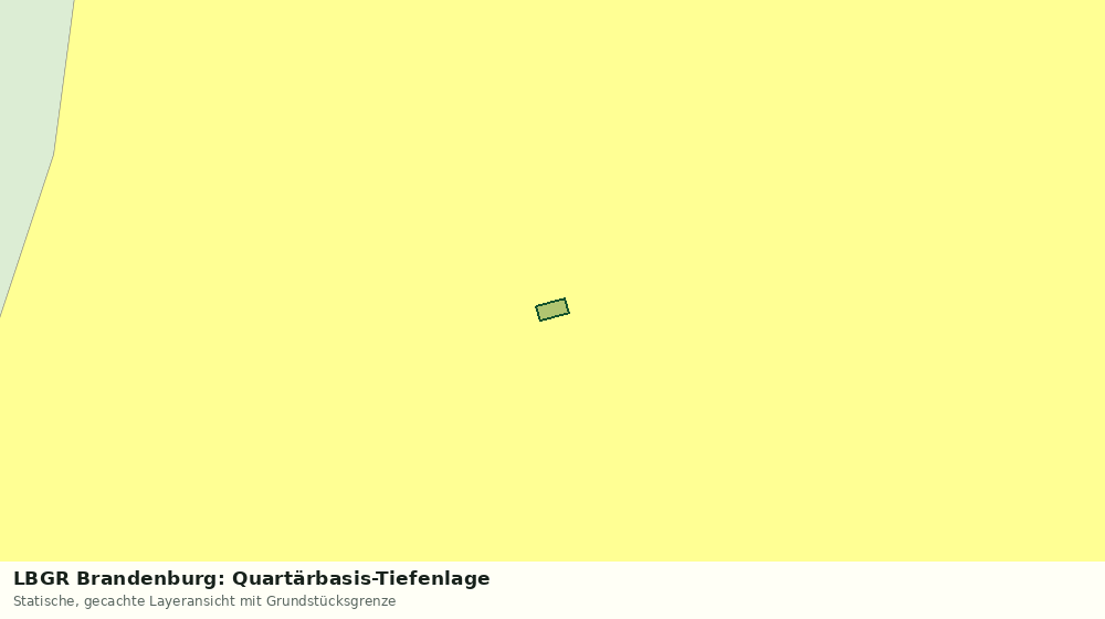 Statische Kartenansicht: LBGR Brandenburg: Quartärbasis-Tiefenlage