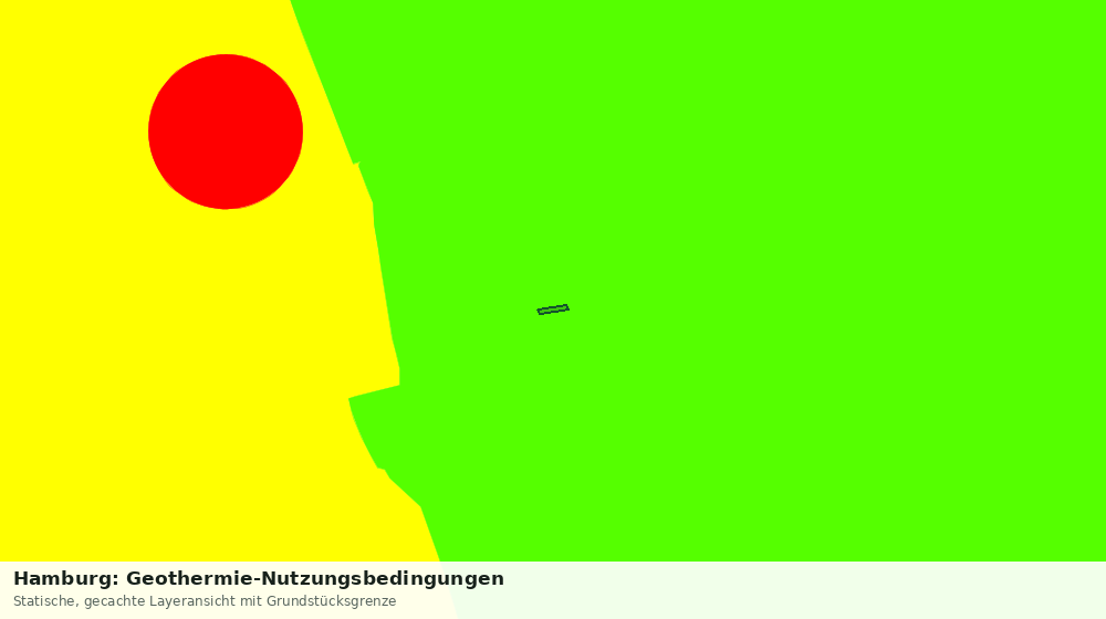 Statische Kartenansicht: Hamburg: Geothermie-Nutzungsbedingungen
