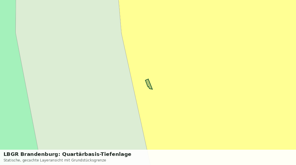 Statische Kartenansicht: LBGR Brandenburg: Quartärbasis-Tiefenlage
