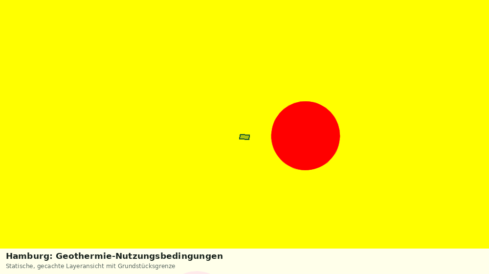 Statische Kartenansicht: Hamburg: Geothermie-Nutzungsbedingungen
