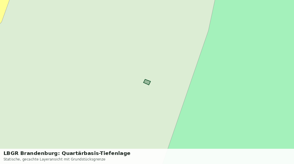 Statische Kartenansicht: LBGR Brandenburg: Quartärbasis-Tiefenlage