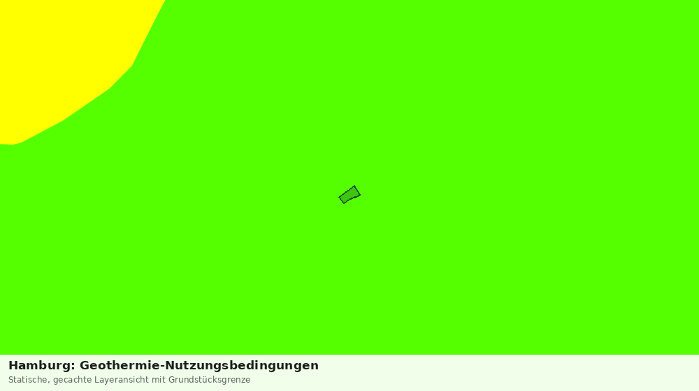 Statische Kartenansicht: Hamburg: Geothermie-Nutzungsbedingungen
