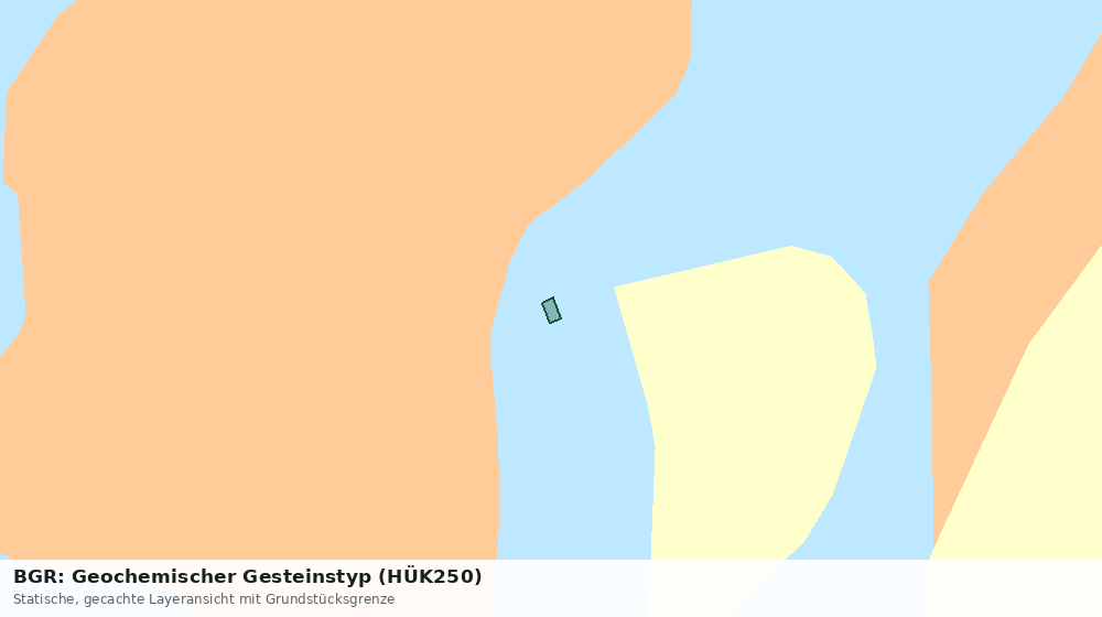 Statische Kartenansicht: BGR: Geochemischer Gesteinstyp (HÜK250)
