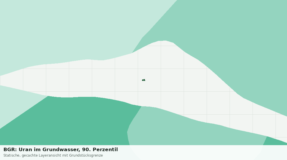Statische Kartenansicht: BGR: Uran im Grundwasser, 90. Perzentil