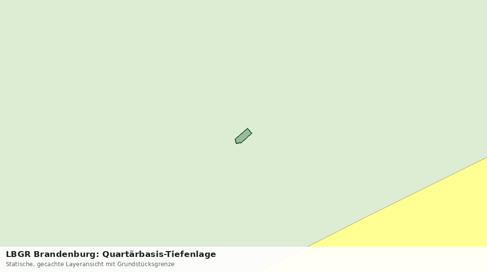 Statische Kartenansicht: LBGR Brandenburg: Quartärbasis-Tiefenlage