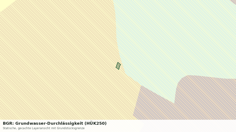 Statische Kartenansicht: BGR: Grundwasser-Durchlässigkeit (HÜK250)