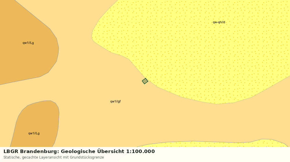 Statische Kartenansicht: LBGR Brandenburg: Geologische Übersicht 1:100.000