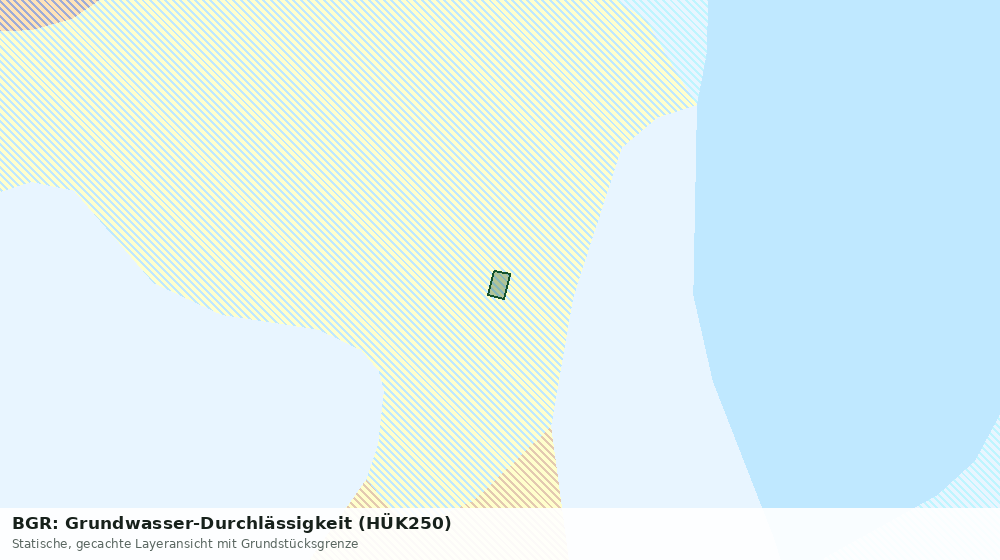 Statische Kartenansicht: BGR: Grundwasser-Durchlässigkeit (HÜK250)