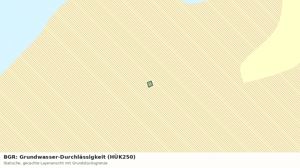 Statische Kartenansicht: BGR: Grundwasser-Durchlässigkeit (HÜK250)