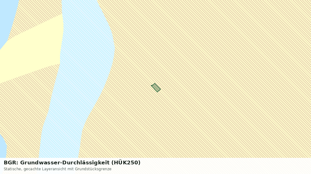 Statische Kartenansicht: BGR: Grundwasser-Durchlässigkeit (HÜK250)
