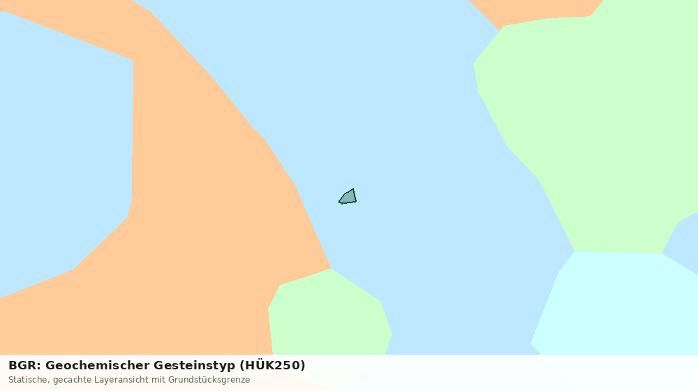 Statische Kartenansicht: BGR: Geochemischer Gesteinstyp (HÜK250)
