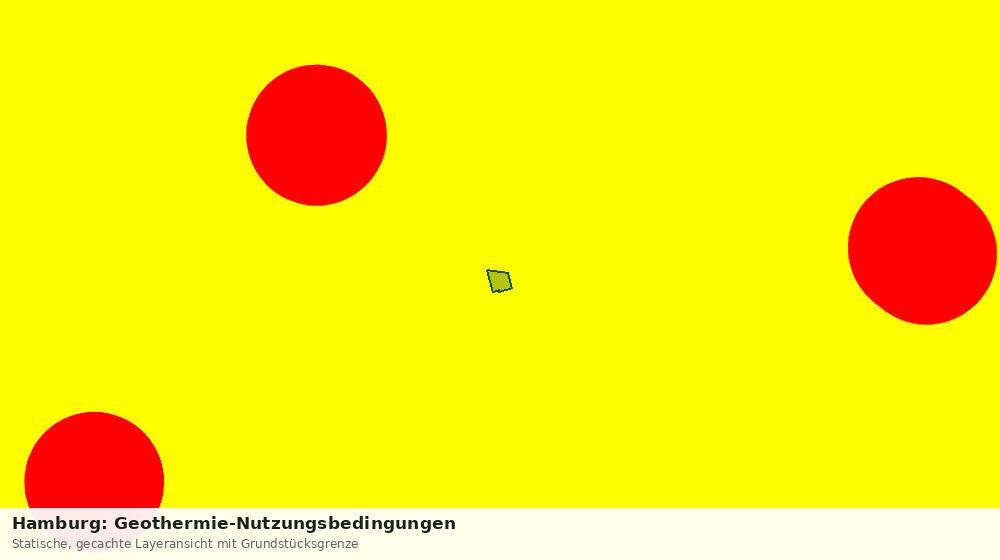 Statische Kartenansicht: Hamburg: Geothermie-Nutzungsbedingungen