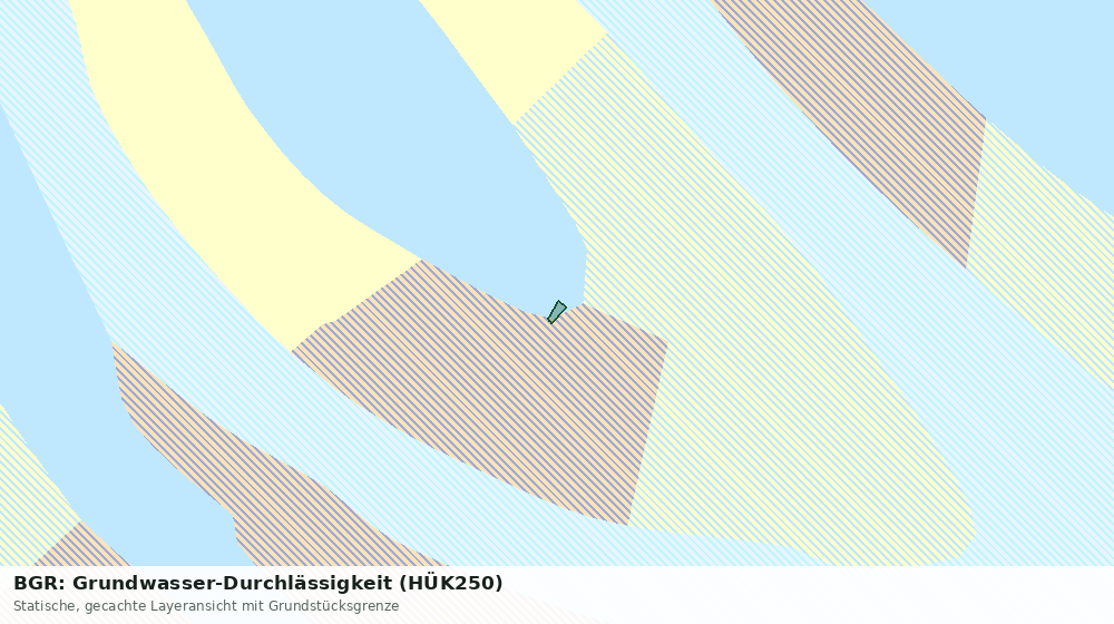 Statische Kartenansicht: BGR: Grundwasser-Durchlässigkeit (HÜK250)
