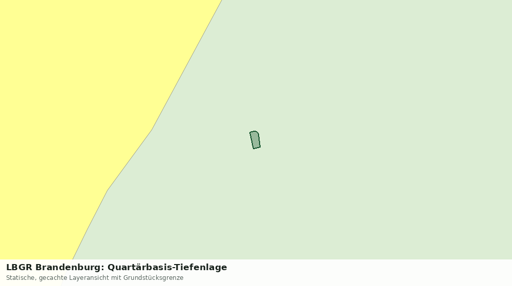 Statische Kartenansicht: LBGR Brandenburg: Quartärbasis-Tiefenlage