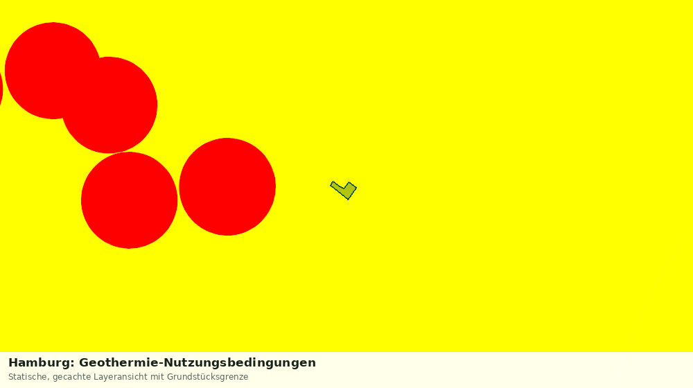 Statische Kartenansicht: Hamburg: Geothermie-Nutzungsbedingungen