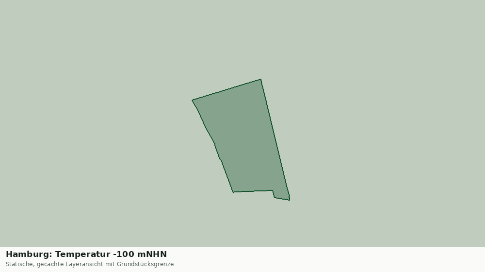 Statische Kartenansicht: Hamburg: Temperatur -100 mNHN