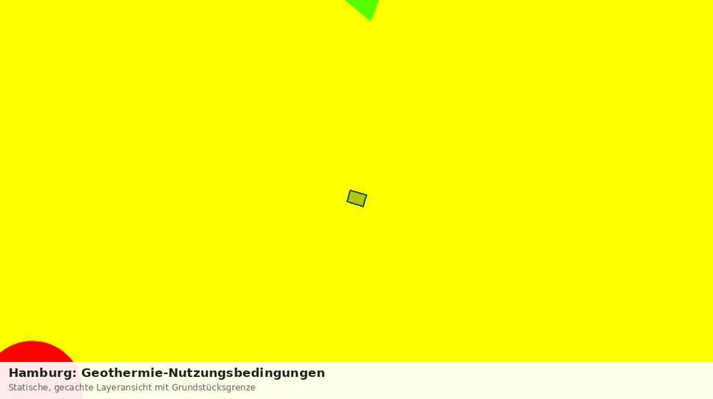 Statische Kartenansicht: Hamburg: Geothermie-Nutzungsbedingungen