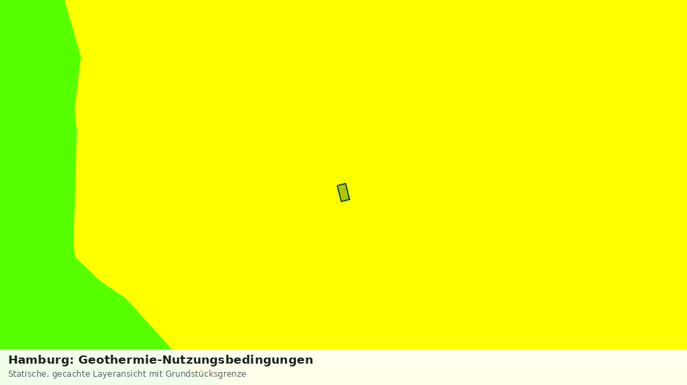Statische Kartenansicht: Hamburg: Geothermie-Nutzungsbedingungen