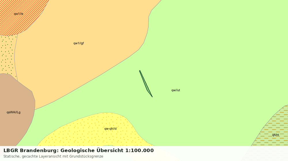 Statische Kartenansicht: LBGR Brandenburg: Geologische Übersicht 1:100.000
