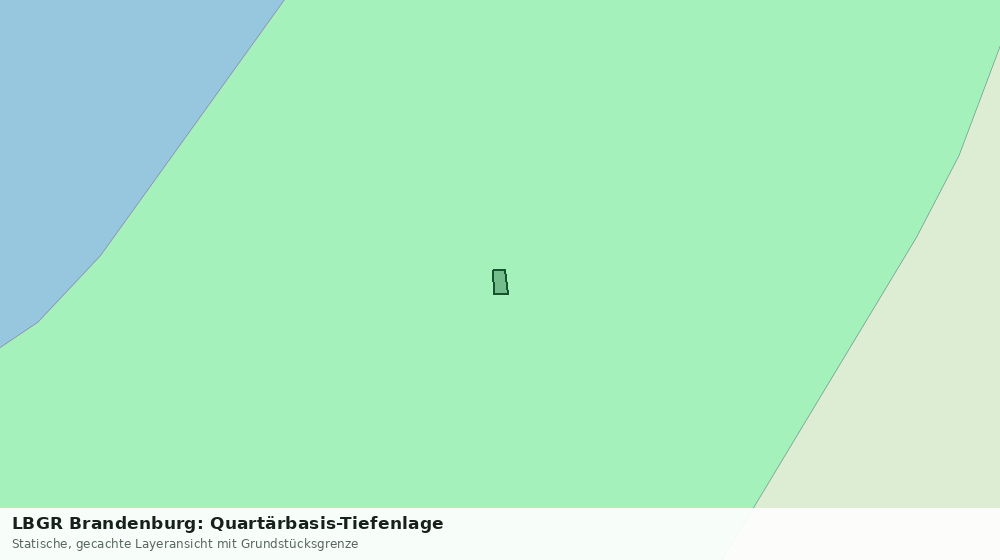 Statische Kartenansicht: LBGR Brandenburg: Quartärbasis-Tiefenlage
