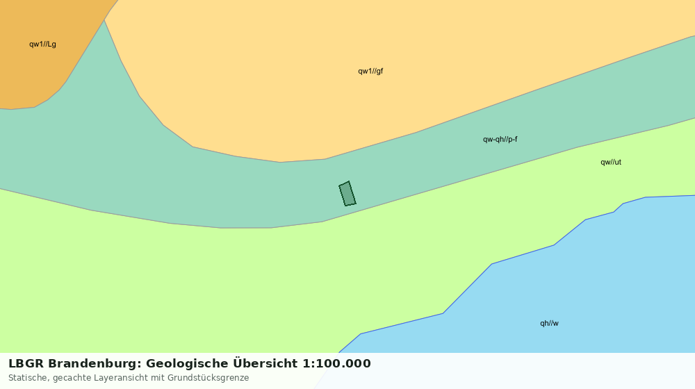 Statische Kartenansicht: LBGR Brandenburg: Geologische Übersicht 1:100.000