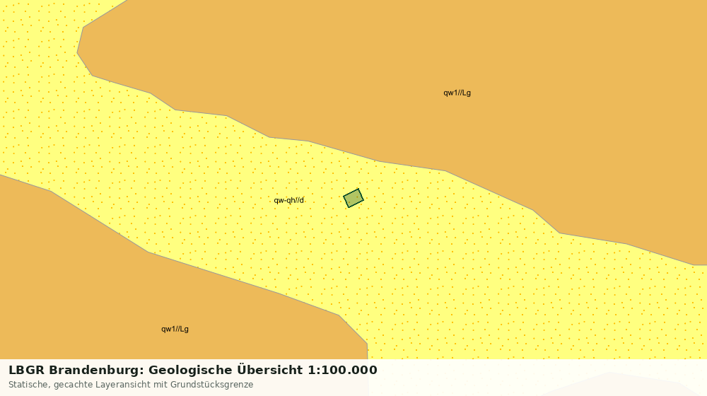 Statische Kartenansicht: LBGR Brandenburg: Geologische Übersicht 1:100.000