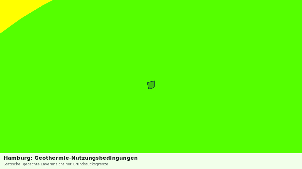 Statische Kartenansicht: Hamburg: Geothermie-Nutzungsbedingungen