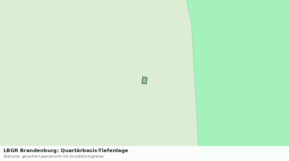 Statische Kartenansicht: LBGR Brandenburg: Quartärbasis-Tiefenlage