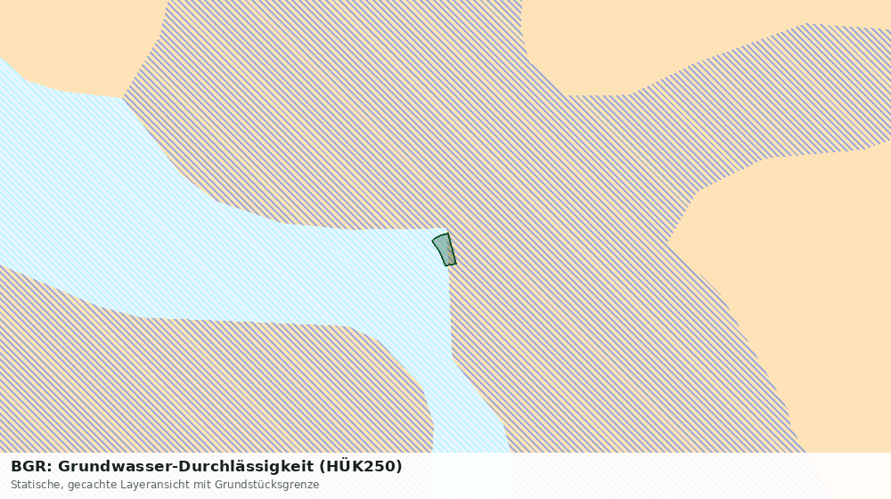 Statische Kartenansicht: BGR: Grundwasser-Durchlässigkeit (HÜK250)