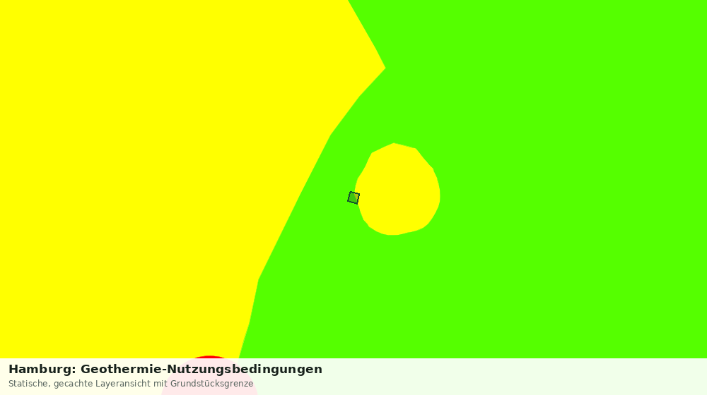 Statische Kartenansicht: Hamburg: Geothermie-Nutzungsbedingungen