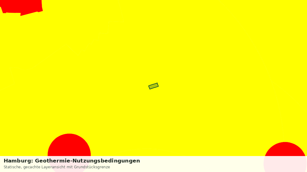Statische Kartenansicht: Hamburg: Geothermie-Nutzungsbedingungen