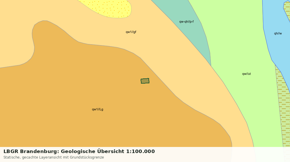 Statische Kartenansicht: LBGR Brandenburg: Geologische Übersicht 1:100.000