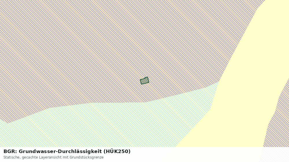 Statische Kartenansicht: BGR: Grundwasser-Durchlässigkeit (HÜK250)