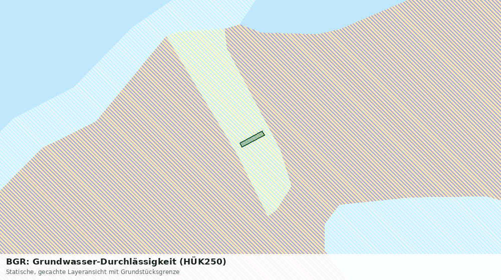Statische Kartenansicht: BGR: Grundwasser-Durchlässigkeit (HÜK250)