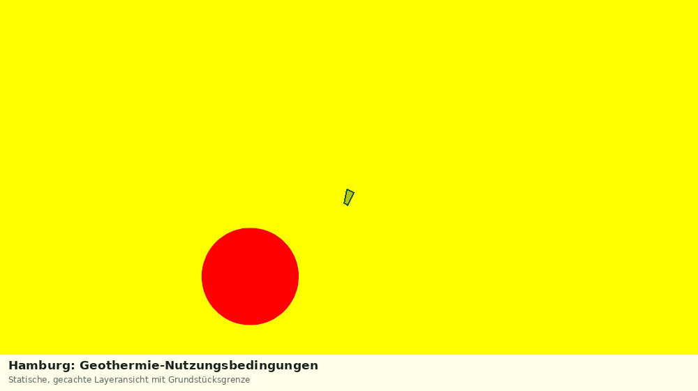 Statische Kartenansicht: Hamburg: Geothermie-Nutzungsbedingungen