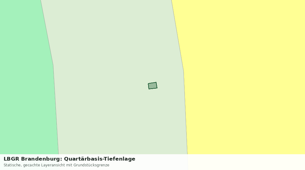 Statische Kartenansicht: LBGR Brandenburg: Quartärbasis-Tiefenlage