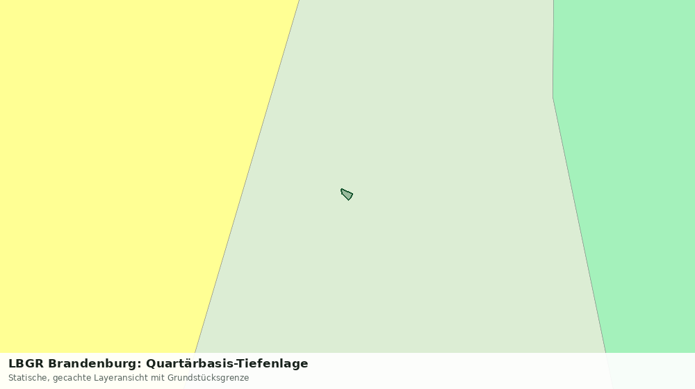 Statische Kartenansicht: LBGR Brandenburg: Quartärbasis-Tiefenlage