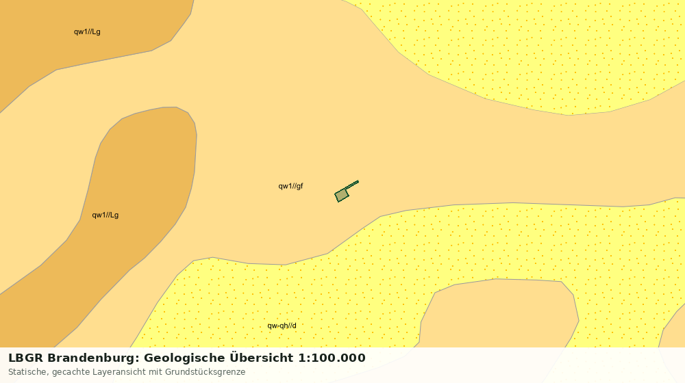 Statische Kartenansicht: LBGR Brandenburg: Geologische Übersicht 1:100.000