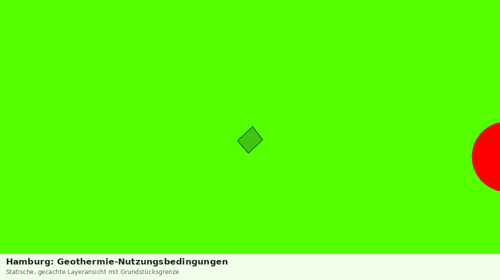 Statische Kartenansicht: Hamburg: Geothermie-Nutzungsbedingungen