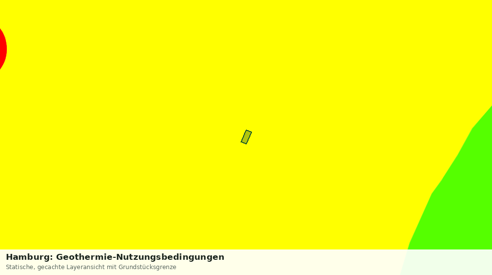 Statische Kartenansicht: Hamburg: Geothermie-Nutzungsbedingungen